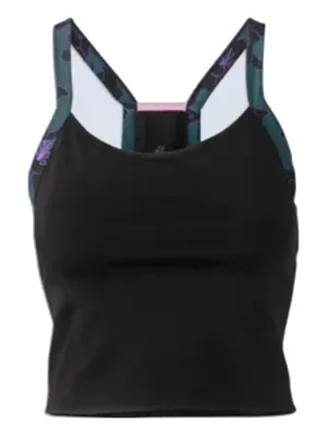 Wild Rye Lucille Crop Tank in Black, main view