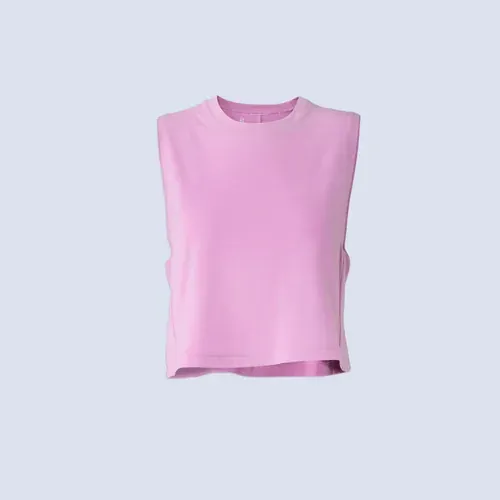 Wild Rye Keller Crop Tank, front view