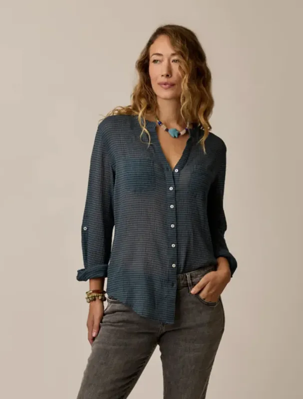 Carve Designs Dylan Gauze Tunic, front view