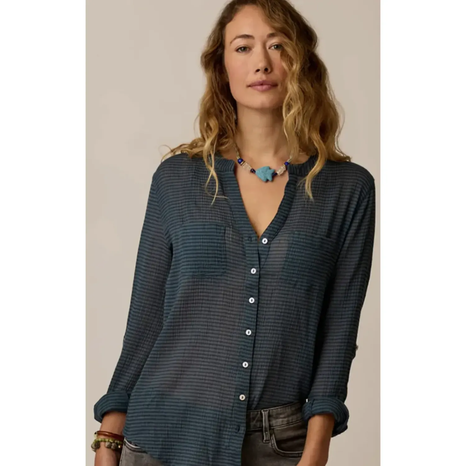 Carve Designs Women's Dylan Gauze Tunic, alternate view 1
