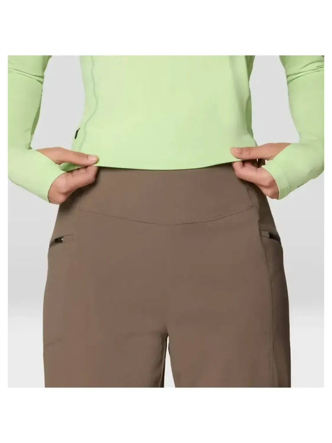Mountain Hardwear Women's Dynama High Rise Ankle Pant in Tierra, alternate view 2