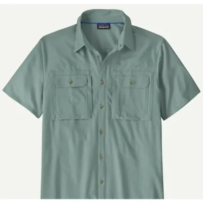 Patagonia Men's Short Sleeved Self Guided Sun Shirt, front view