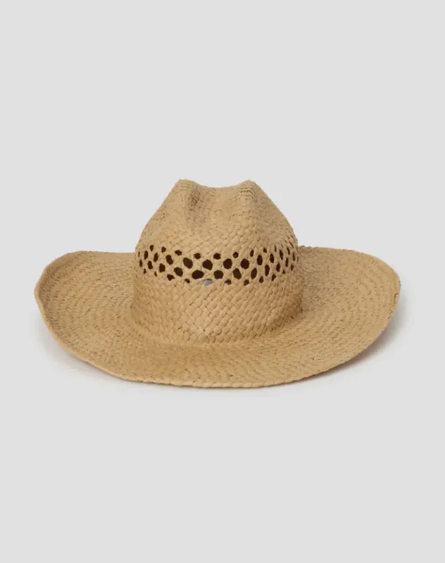 Billabong Women's Wild Waves Straw Hat, front view