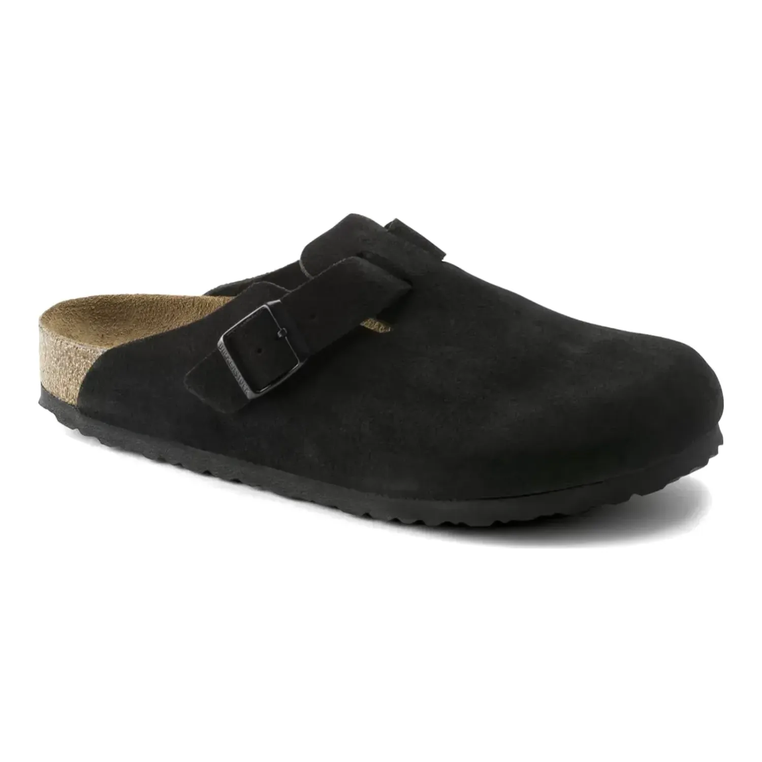 Birkenstock Boston Soft Footbed in Black, main view