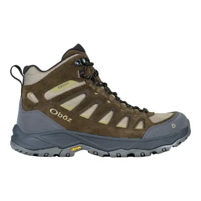 Oboz Men's Sawtooth Ascent Mid Waterproof in Pine, main view