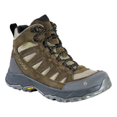 Oboz Men's Sawtooth Ascent Mid Waterproof in Pine, alternate view 1