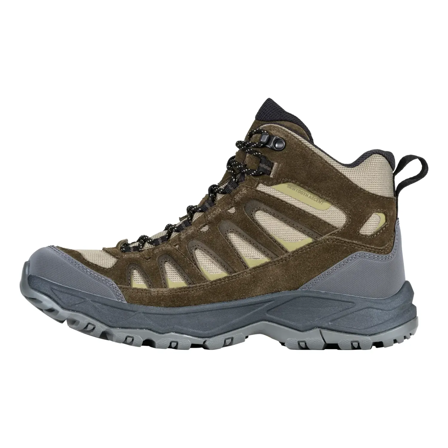 Oboz Men's Sawtooth Ascent Mid Waterproof in Pine, alternate view 2