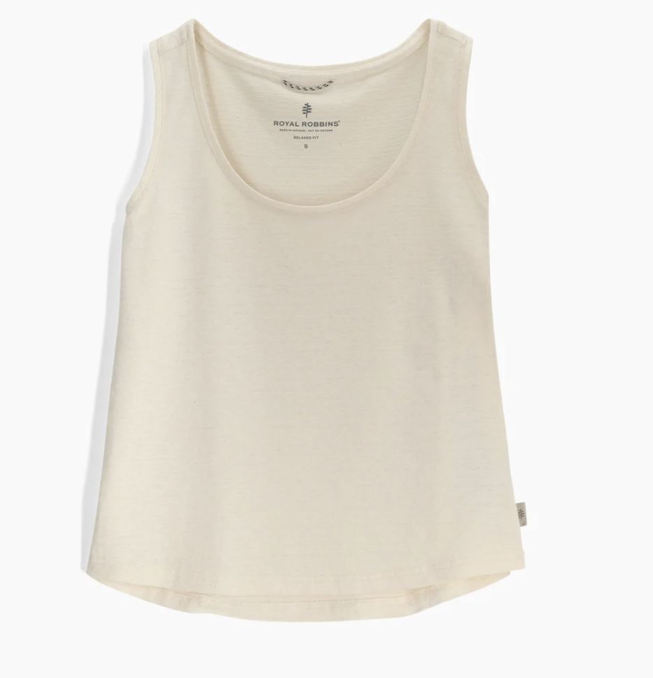 Royal Robbins Women's Vacationer Boxy Tank, Colour: Undyed, Size: Small