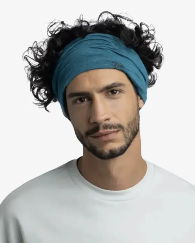 Buff Merino Lightweight Neck Gaiter Solid, front view