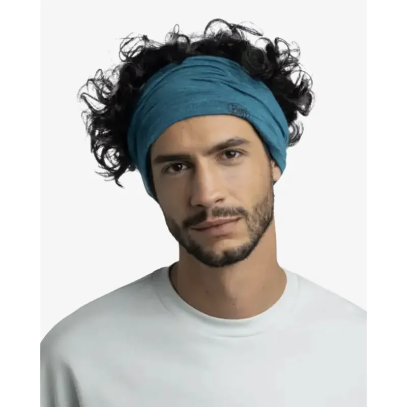 Buff Merino Lightweight Neck Gaiter Solid, front view