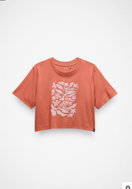 Prana Women's Everyday Botanical Crop Graphic Tee