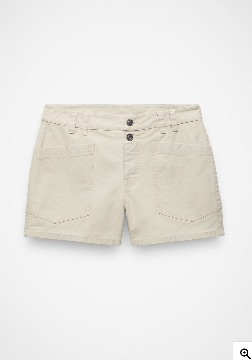 Prana Women's Suton Short, Color: Beach Pebble, Inseam: 4", Size: 0