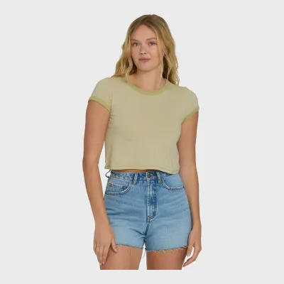 Billabong Women's Daily Tee in Cactus, front view