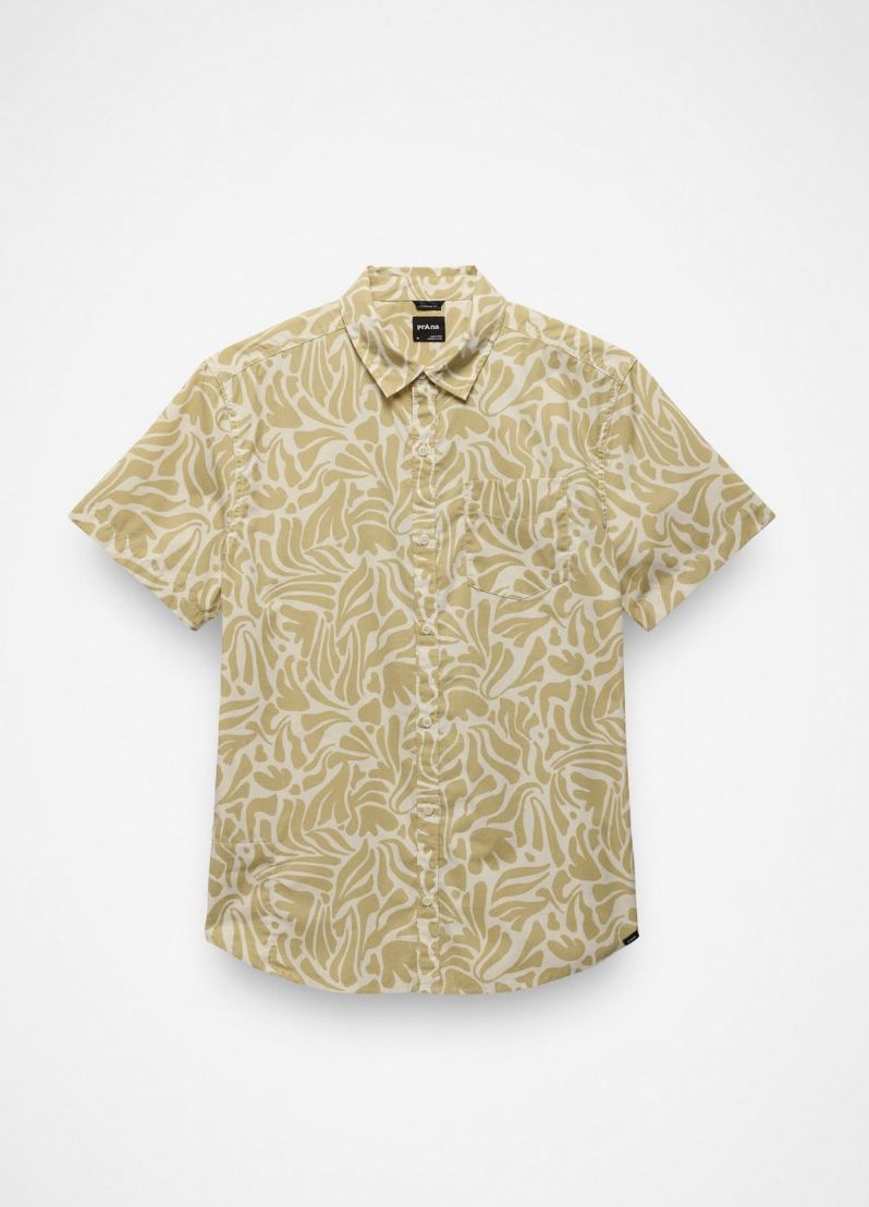 Prana Men's Stimmersee Shirt, Color: Beach Pebble Seaweed, Size: Medium