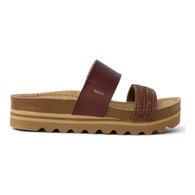 Reef Women's Cushion Vista Hi Sandal in Chocolate / Tan Braid, main view