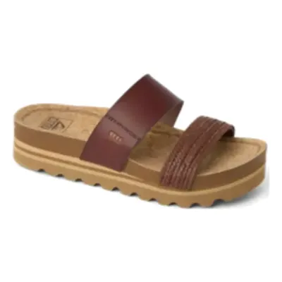 Reef Women's Cushion Vista Hi Sandal in Chocolate / Tan Braid, alternate view 1