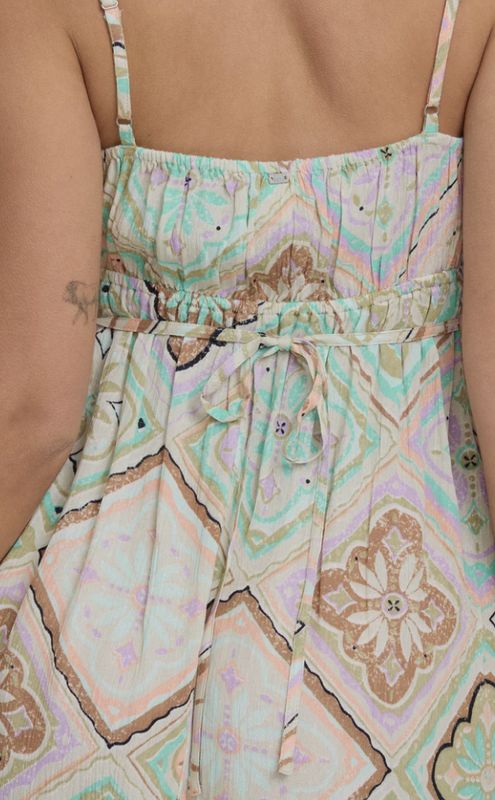 Billabong Women's Dreaming of Sun Crinkle Mini Dress