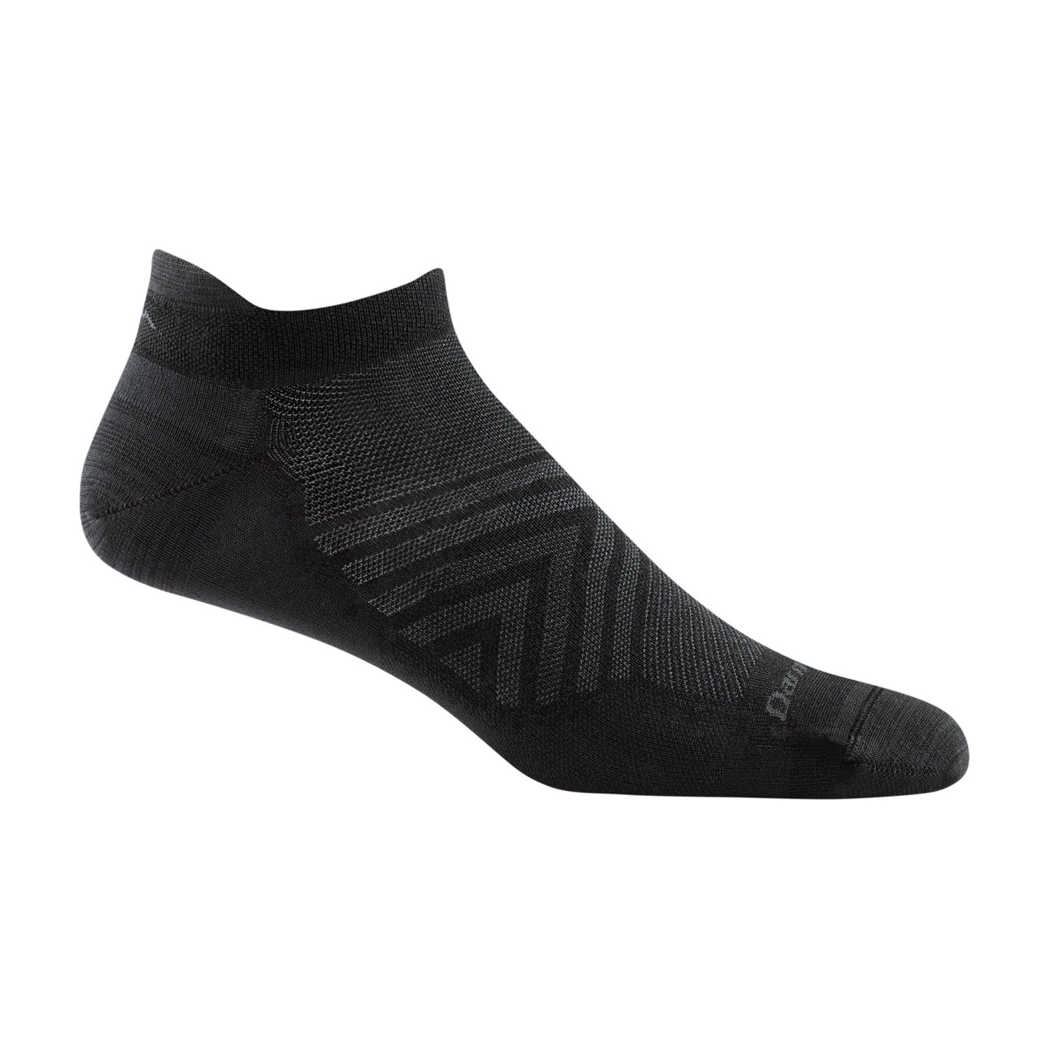 1033 - Darn Tough Run No Show Tab Ultra-Lightweight, Color: Black, Size: L