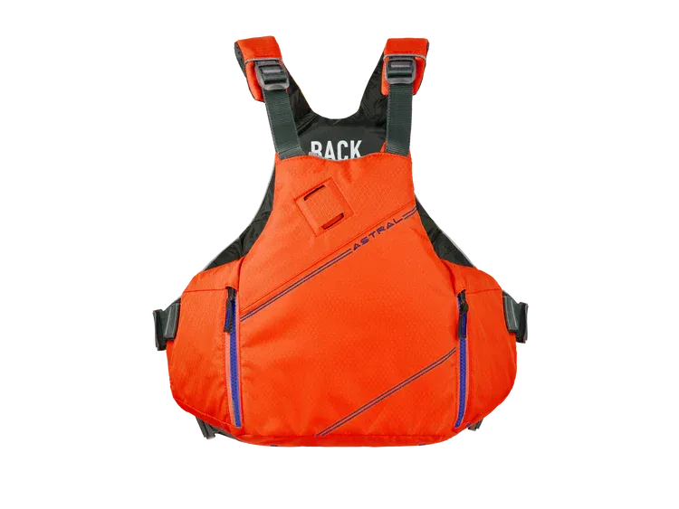 Astral YTV 2.0 Life Jacket, Color: Fire Orange, Size: Small/Medium