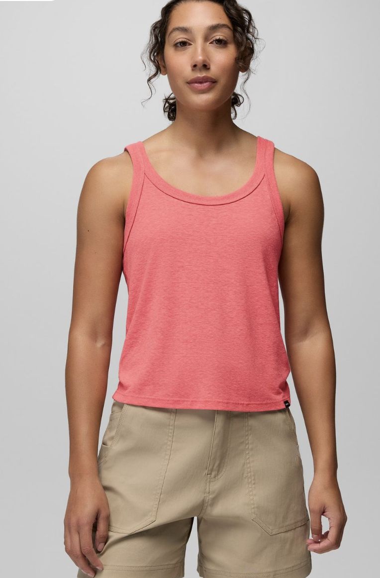 Prana Women's Cozy Up Tank, Color: Guava, Size: Small