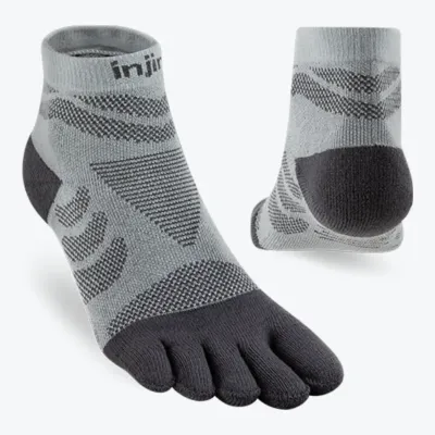 Injinji Women's Ultra Run Mini‑Crew Sock, front view