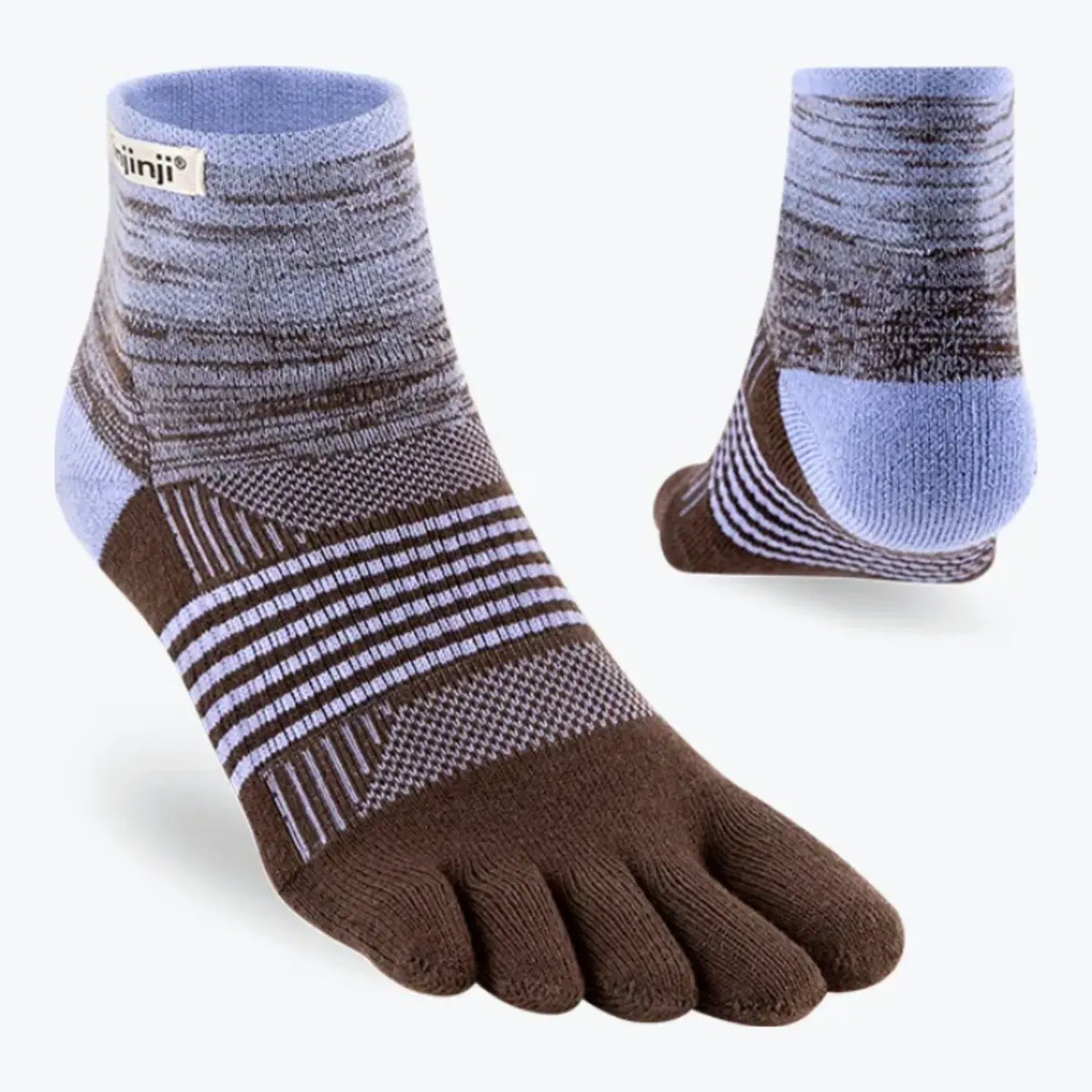 Injinji Women's Trail Midweight Mini‑Crew Sock, alternate view 2