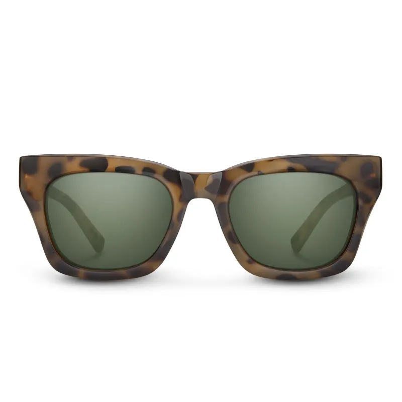 Suncloud Allora Yellow Tortoise/Polarized Gray Green, front view
