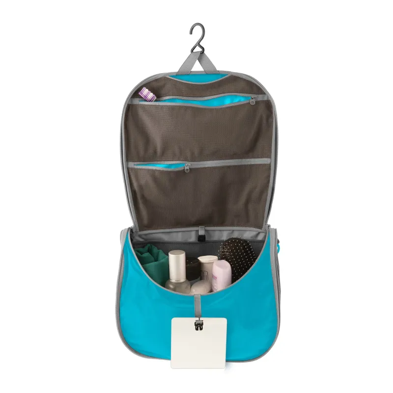 Sea to Summit Ultra-Sil Hanging Toiletry Bag in Blue Atoll, alternate view 1