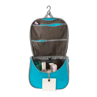 Sea to Summit Ultra-Sil Hanging Toiletry Bag in Blue Atoll, alternate view 1