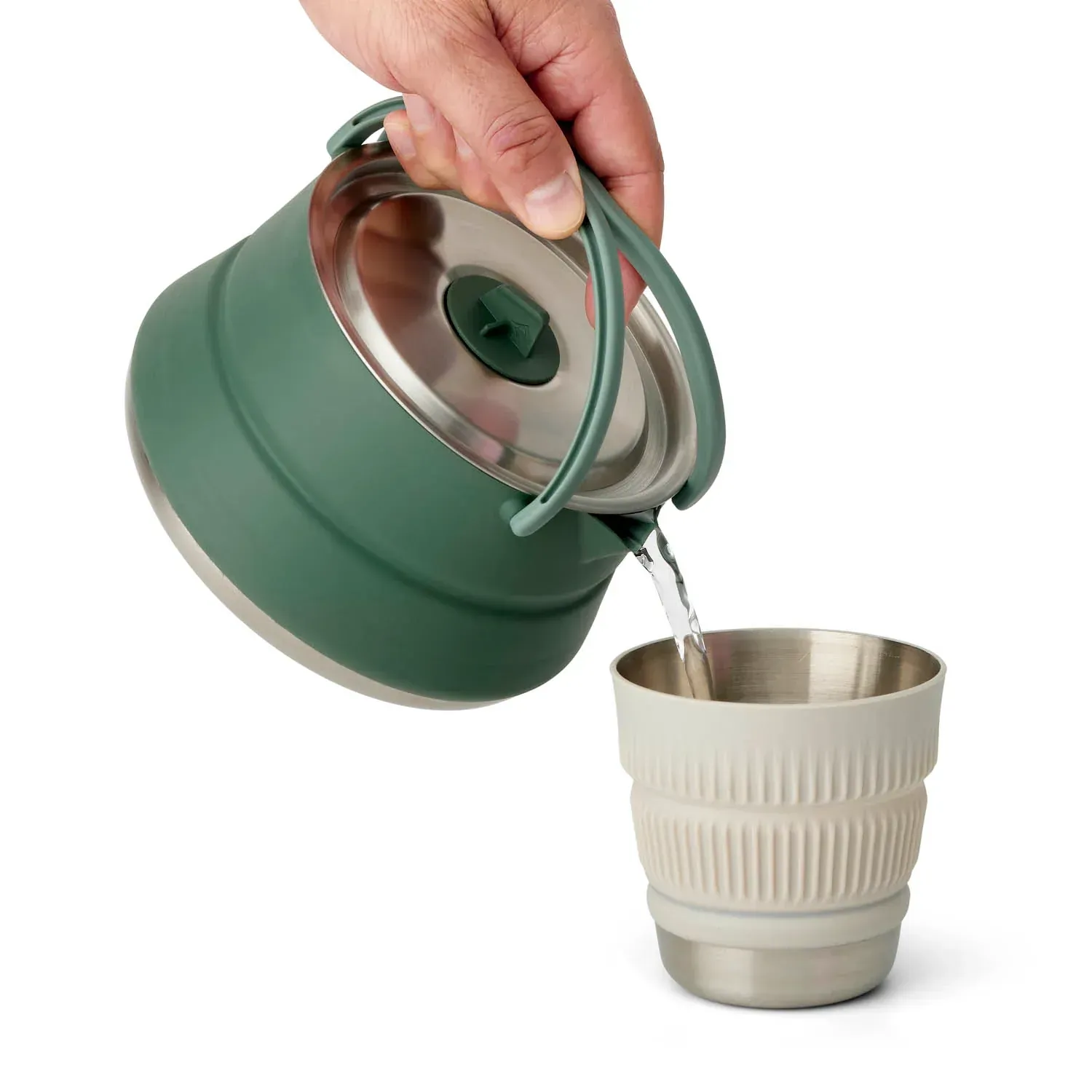 Sea to Summit Detour Stainless Steel Collapsible Kettle in Wbg, alternate view 2