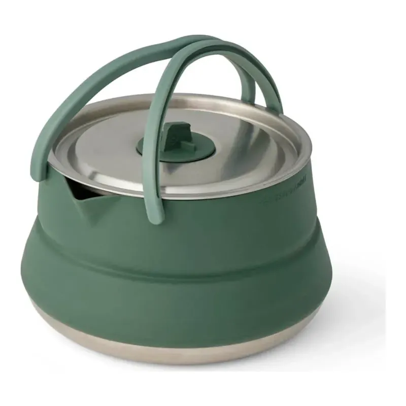 Sea to Summit Detour Stainless Steel Collapsible Kettle in Wbg, front view