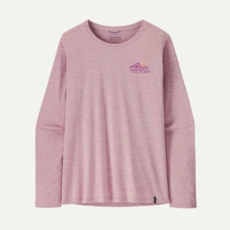Patagonia Women's L/S Cap Cool Daily Shirt - Trailcheck, front view