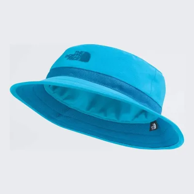 The North Face Kids' Class V Reversible Bucket in Meridian Blue, front view