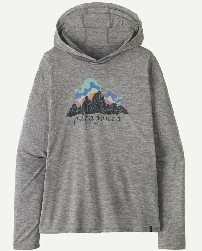 Patagonia Women's Cap Cool Daily Hoody - Fitz Roy Nimbus, front view