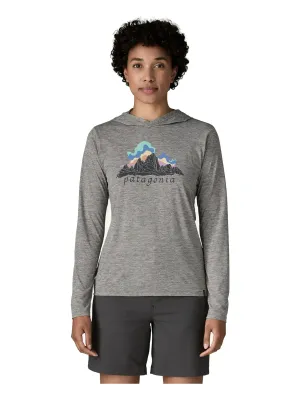 Patagonia Women's Cap Cool Daily Hoody - Fitz Roy Nimbus in Bf1, alternate view 1