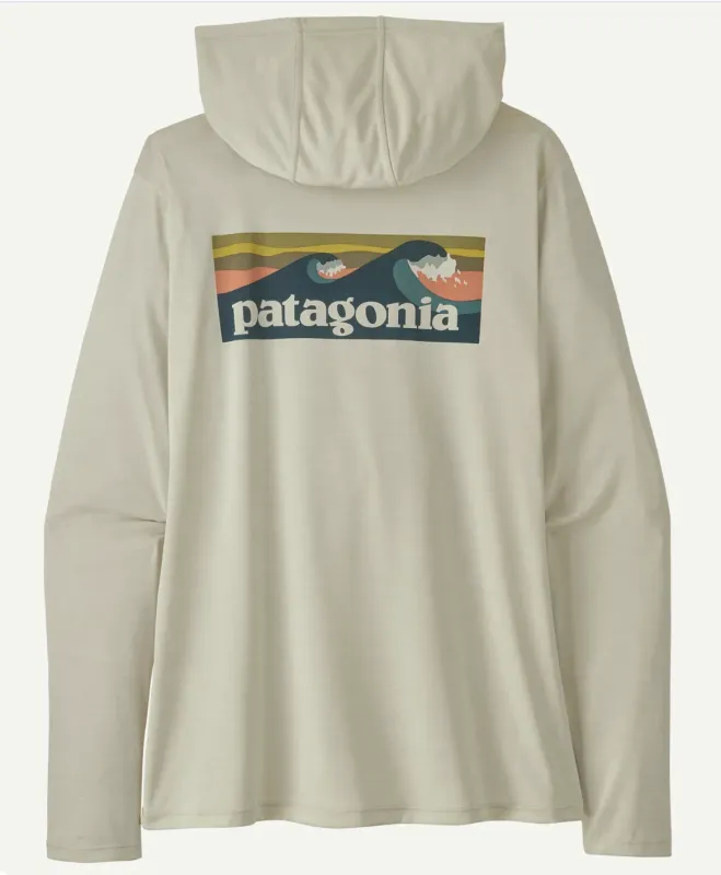 Patagonia Women's Cap Cool Daily Hoody - Boardshort Logo, front view