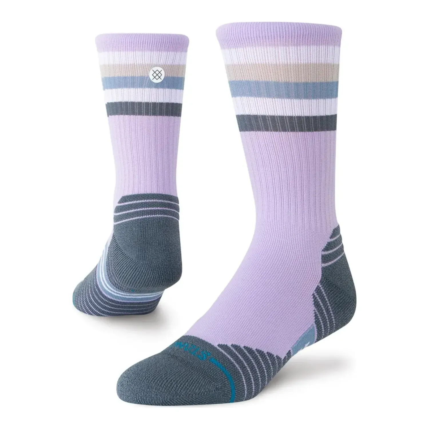 Stance Women's Maliboo Mid Crew Socks, Color: Lavender, Size: M