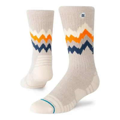 Stance Thompson Hike Crew Socks in Oatmeal Heather, alternate view 1