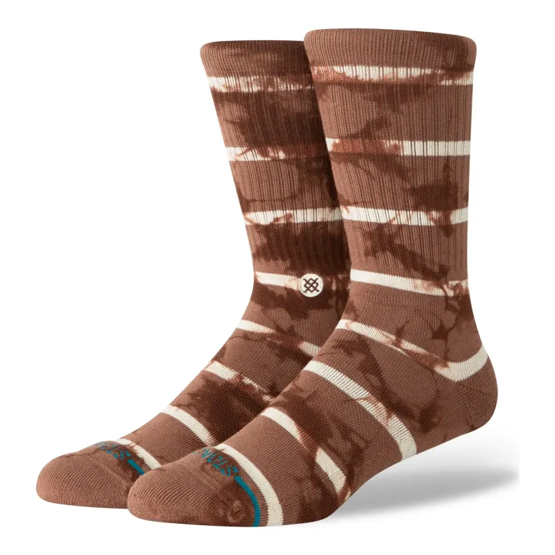Stance Mojo Crew Socks in Brown, alternate view 1