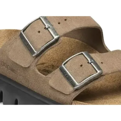 Birkenstock Arizona Chunky Suede in Gray Taupe, alternate view 1