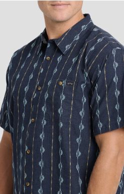 Billabong Men's Sundays Jacquard Short Sleeve Woven