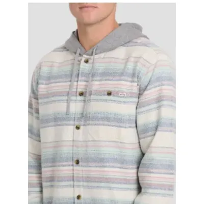 Billabong Men's Baja Long Sleeve Flannel Shirt, front view