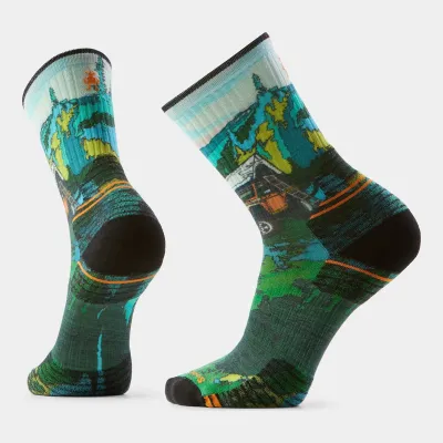 SW003032 - Smartwool Hike Targeted Cushion Trail Trekker Crew Sock in Hike Targeted Cushion Trail Trekker Crew Sock  Winter Moss, alternate view 1