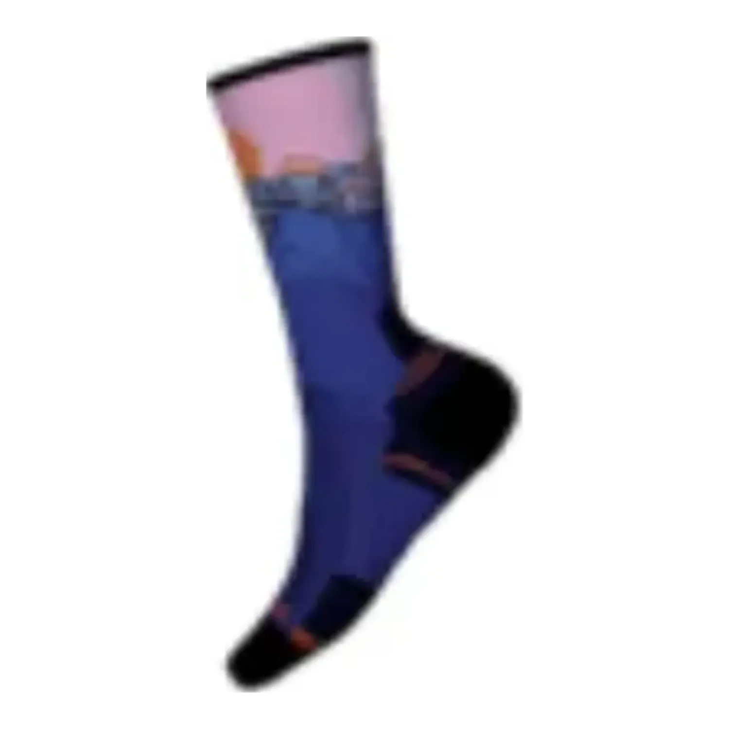 SW003031 - Smartwool Women's Hike Targeted Cushion Mountain Sunrise Crew Sock, Color: Deep Navy, Size: L