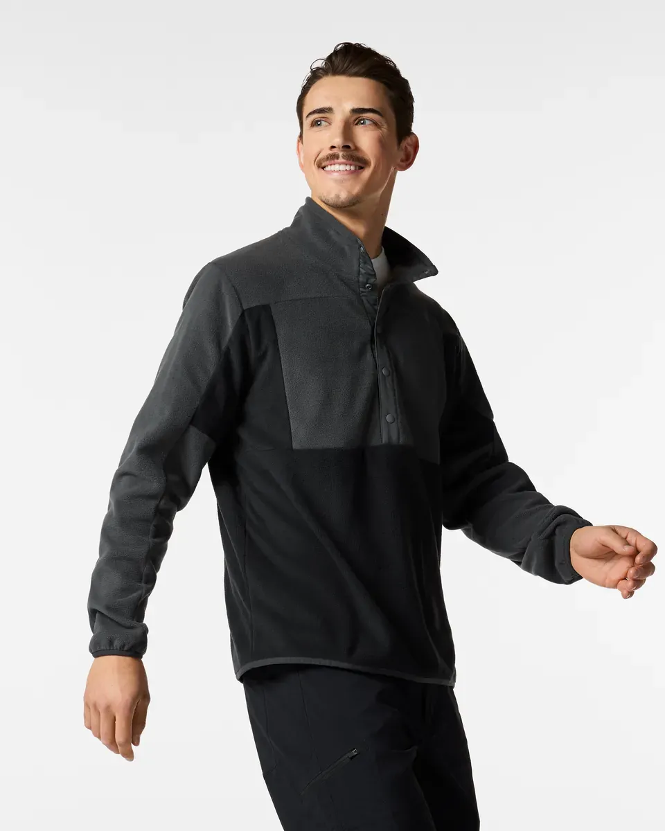 Cotopaxi Men's Encima Fleece Pullover, Color: Charcoal and Black, Size: S