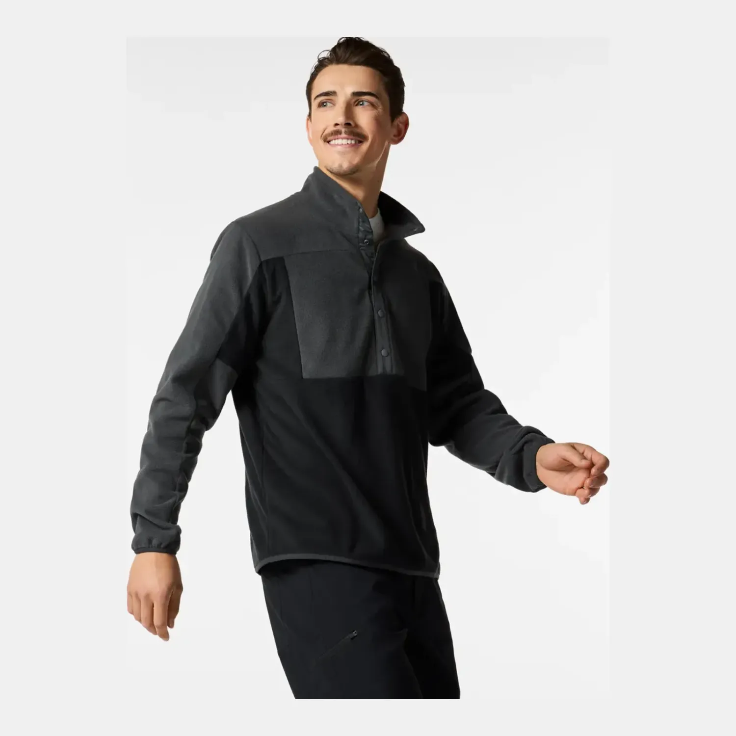 Cotopaxi Men's Encima Fleece Pullover, Color: Charcoal and Black, Size: S