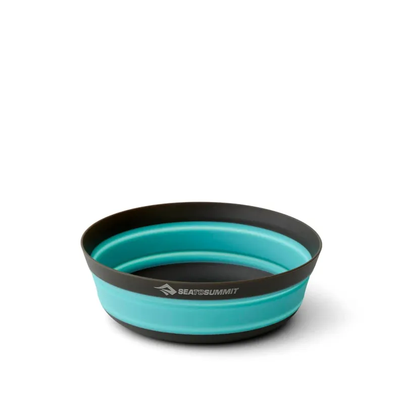 Sea to Summit Frontier Ultralight Collapsible Bowl in Aqua Sea, front view