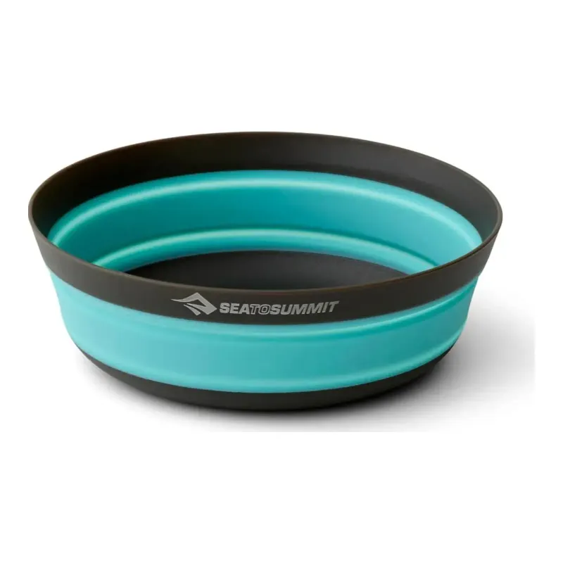 Sea to Summit Frontier Ultralight Collapsible Bowl in Aqua Sea, front view