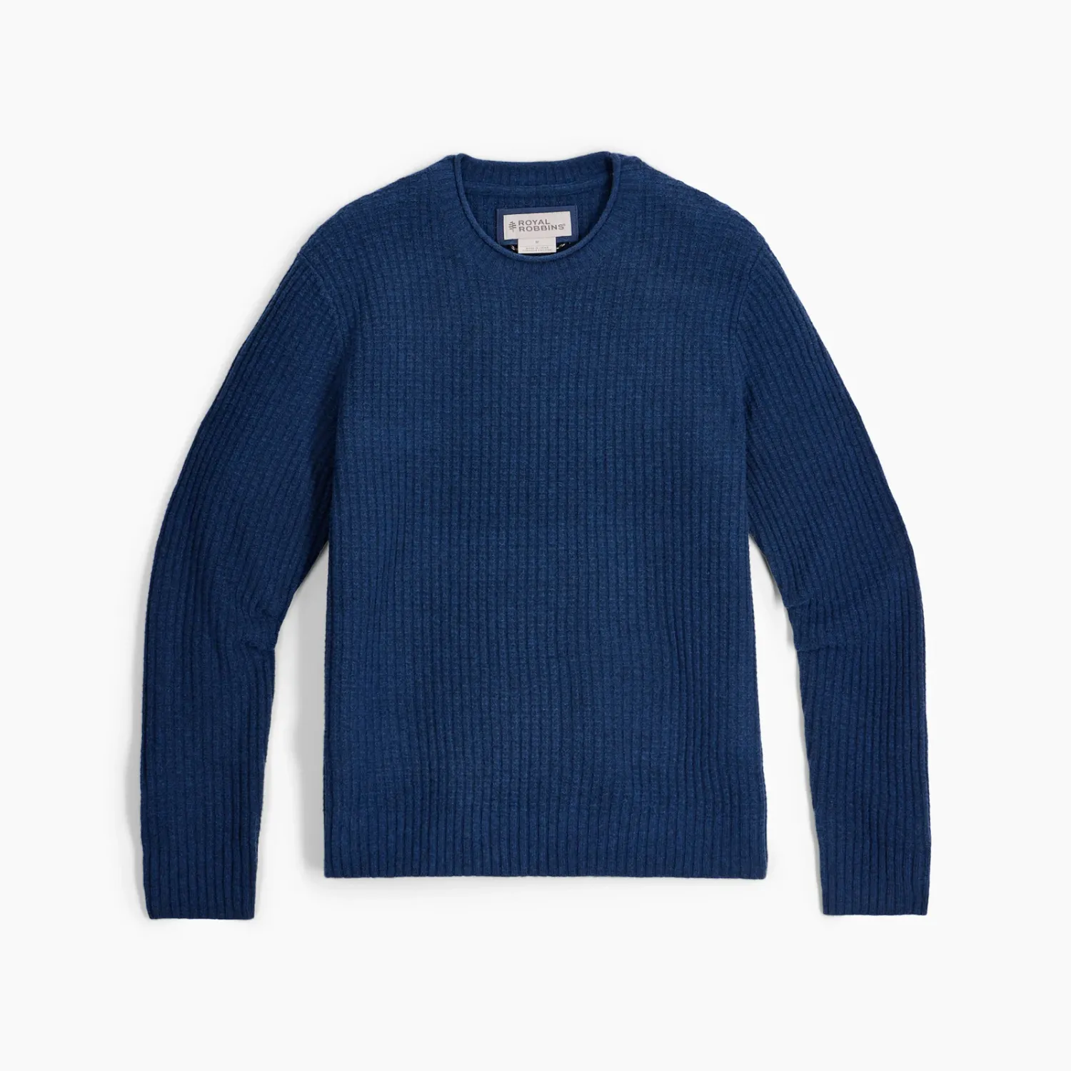 Royal Robbins Men's Rockcraft Waffle Crew, Color: Oceana Heather, Size: XL