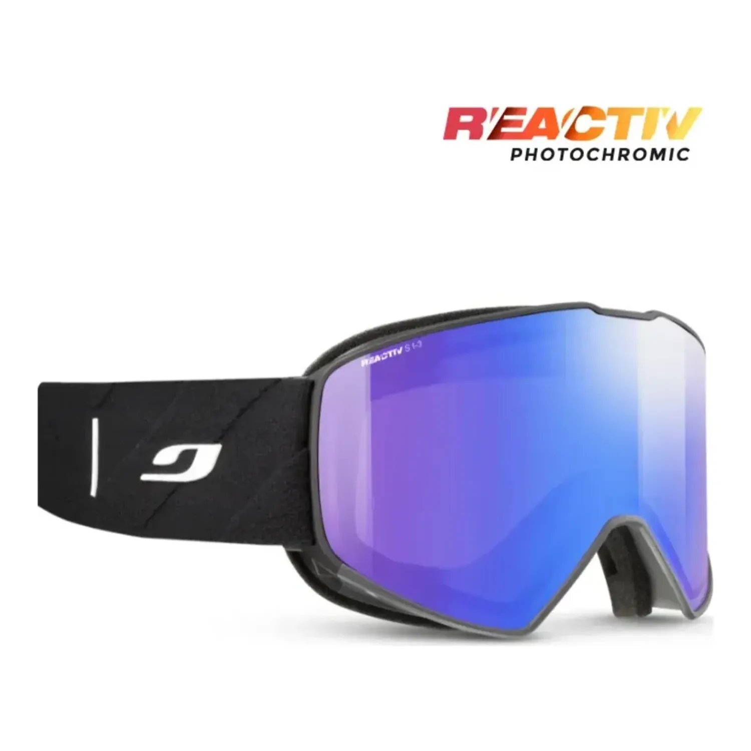 Julbo Cyrius X REACTIV Goggles, Color: Black, Lens Color: REACTIV 1-3 High Contrast